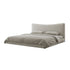 Altresha Linen Fabric Minimalist Floating Bed Frame